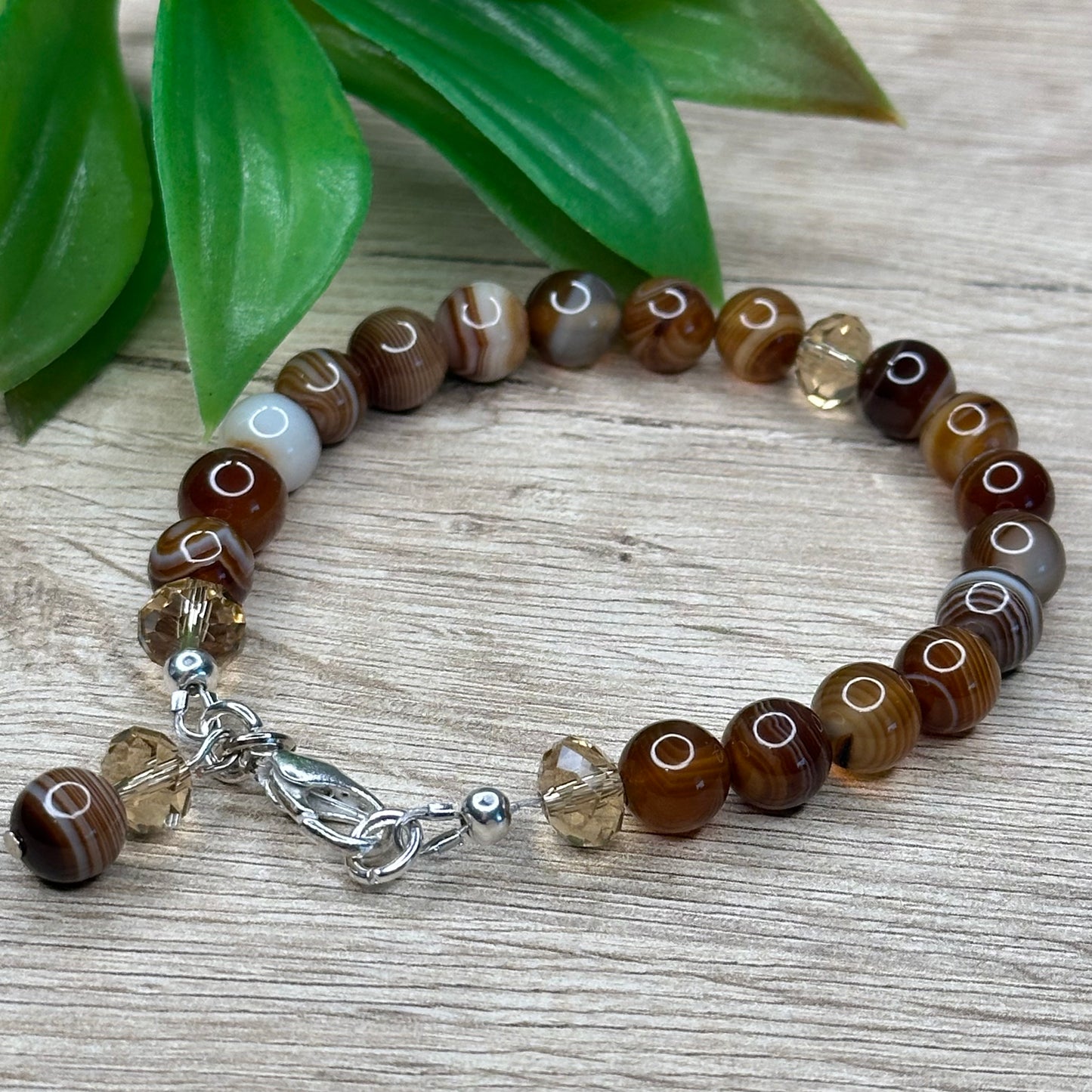 Armband Bruine Agaat