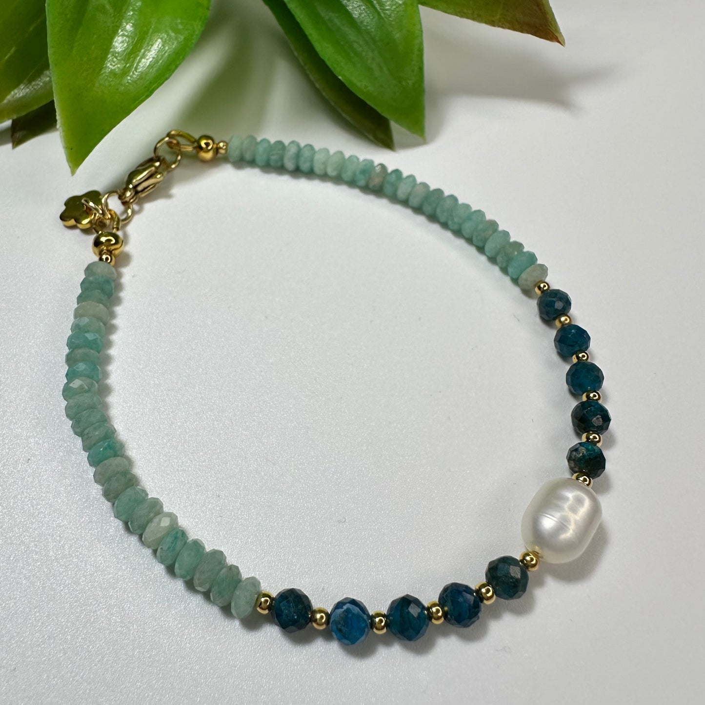 Armband Amazoniet & Apatiet