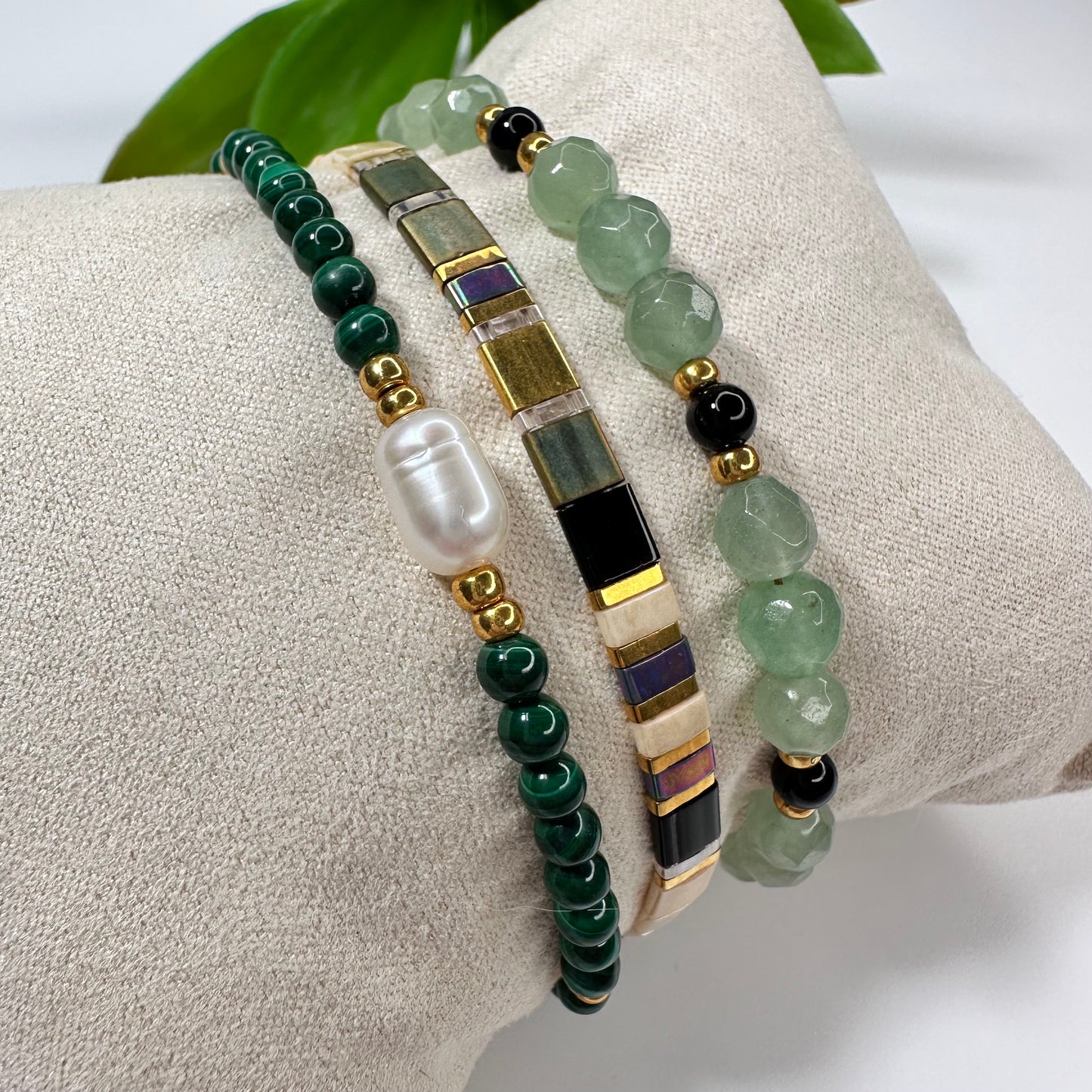 Armband Miyuki Tila Green
