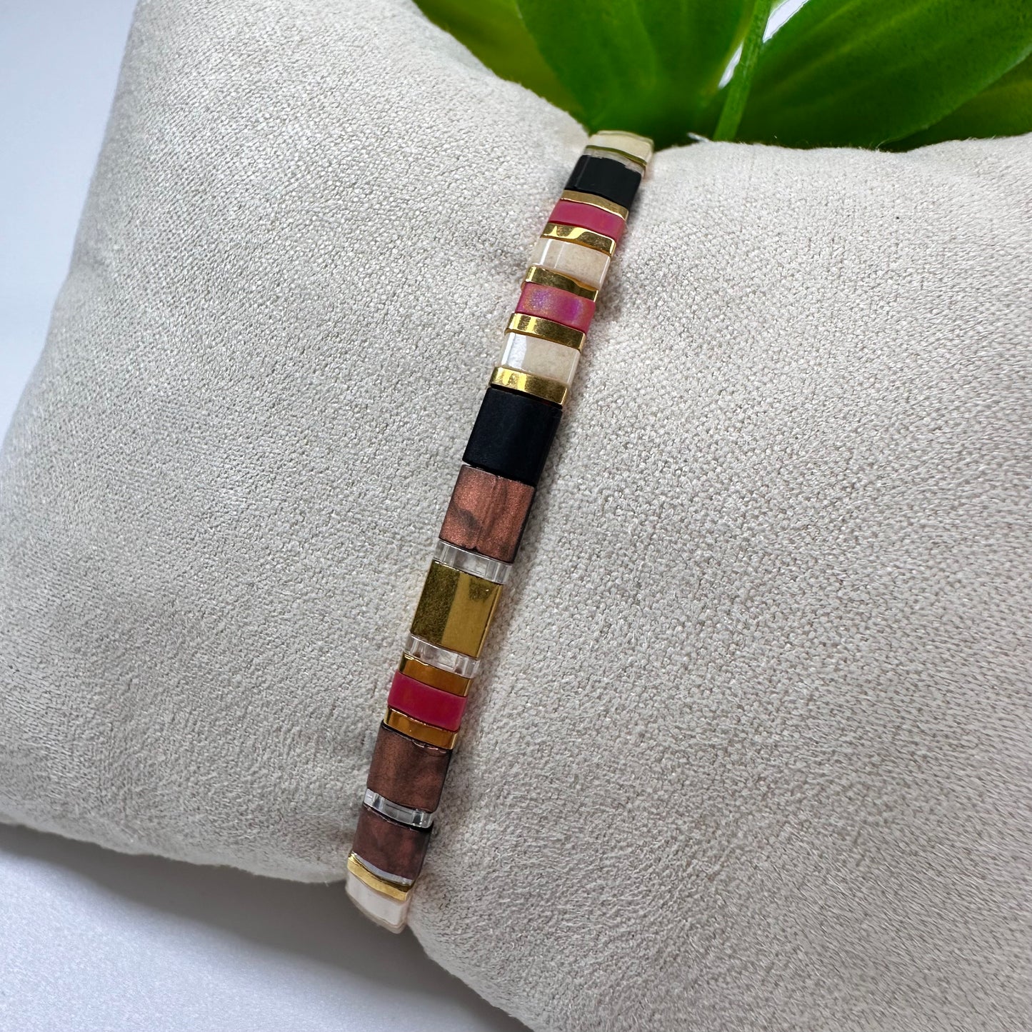 Armband Miyuki Tila Red