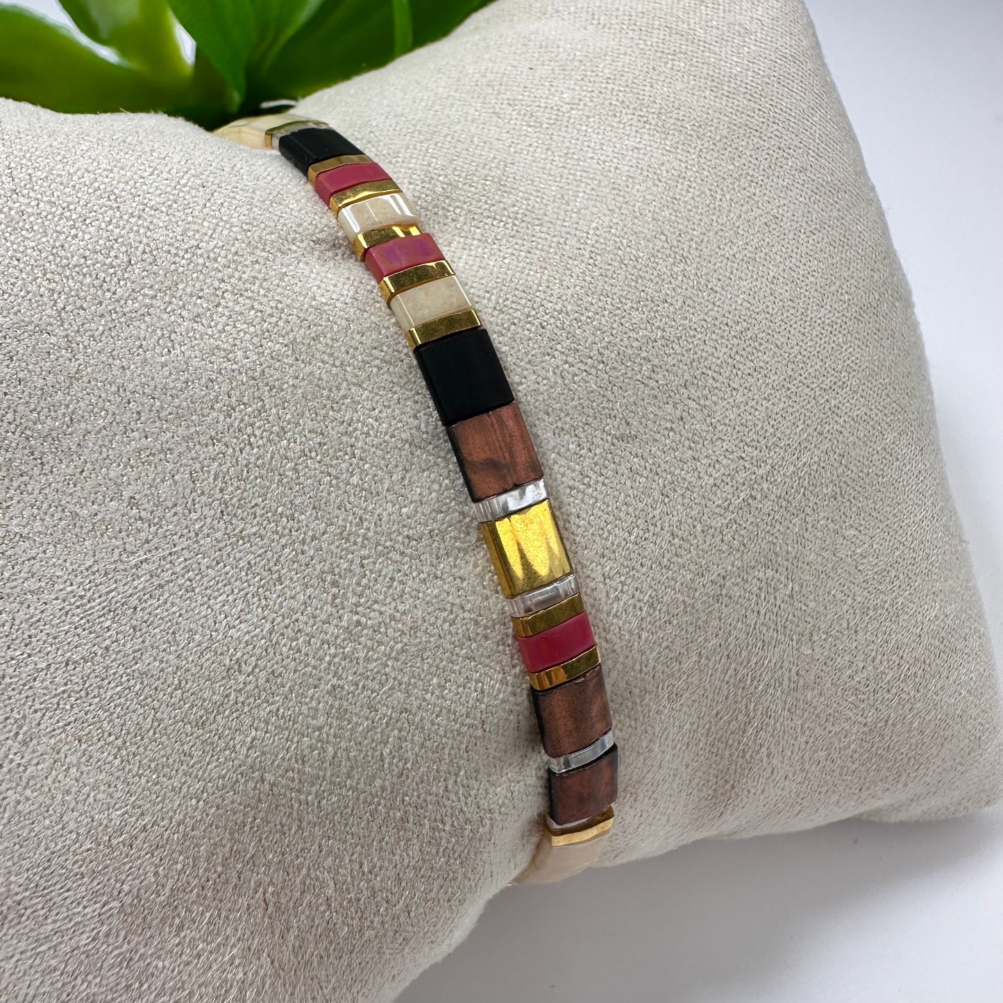 Armband Miyuki Tila Red