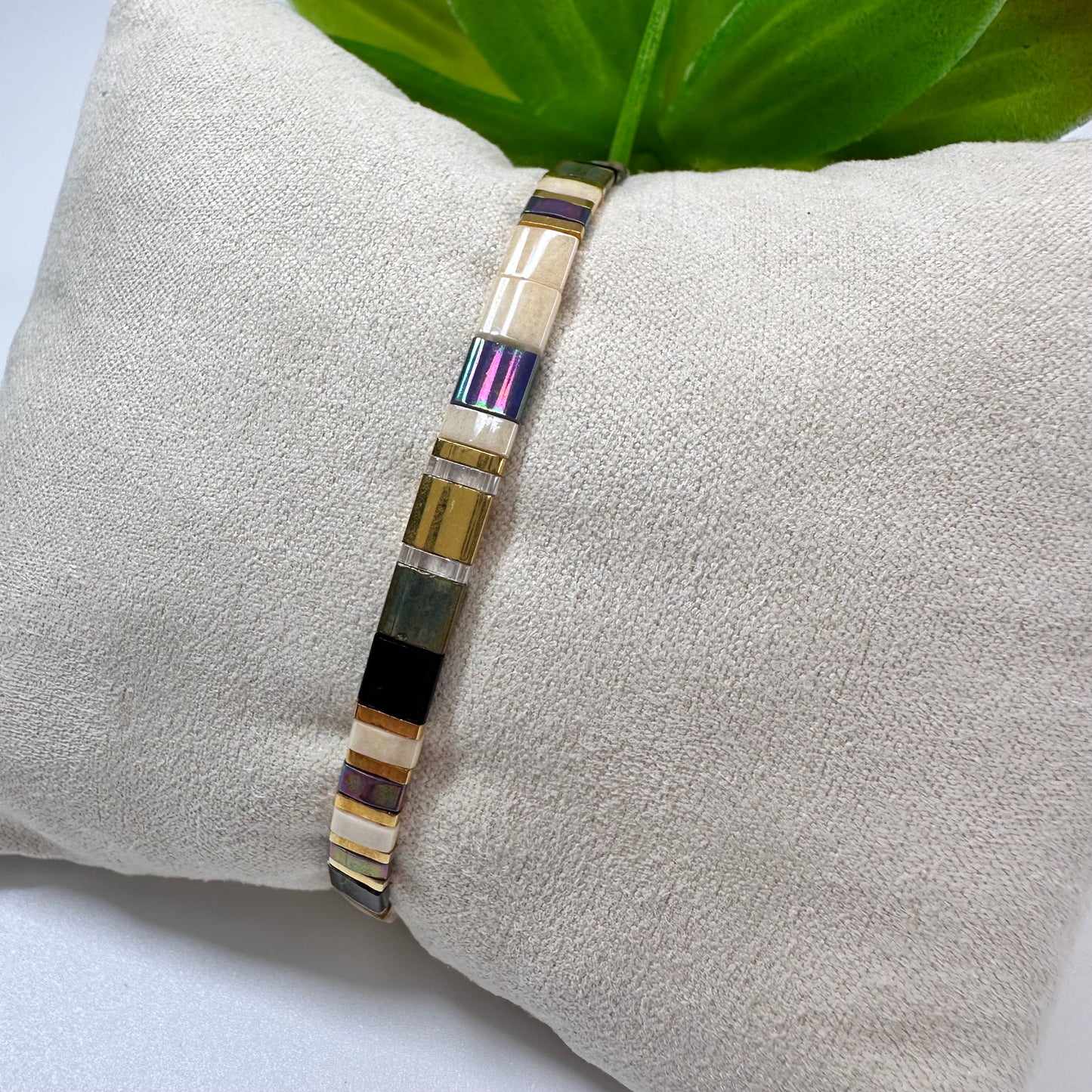 Armband Miyuki Tila Green