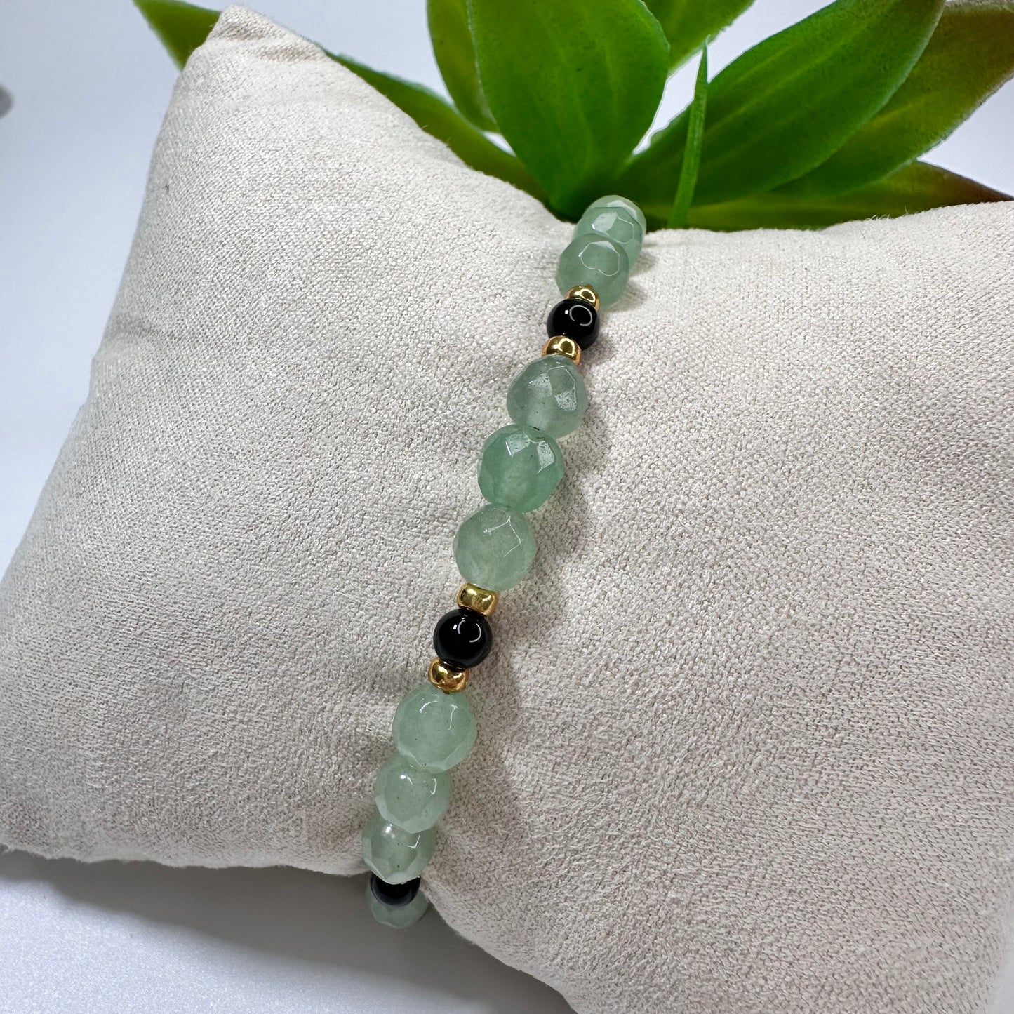 Armband Aventurijn met Onyx