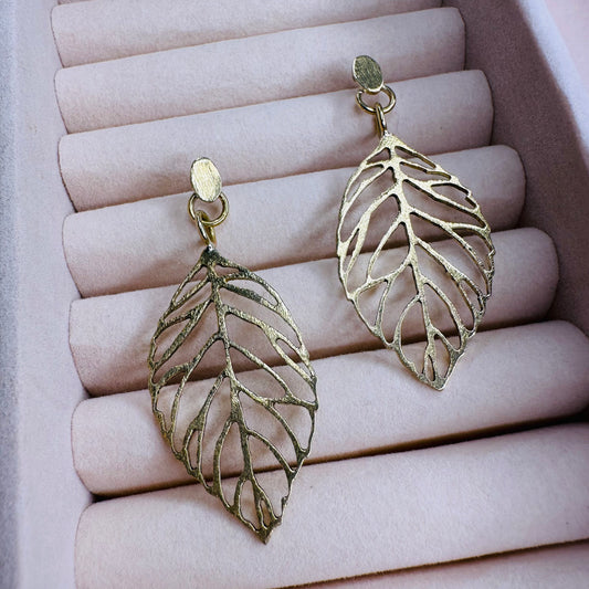 Oorbellen Beukenblaadje