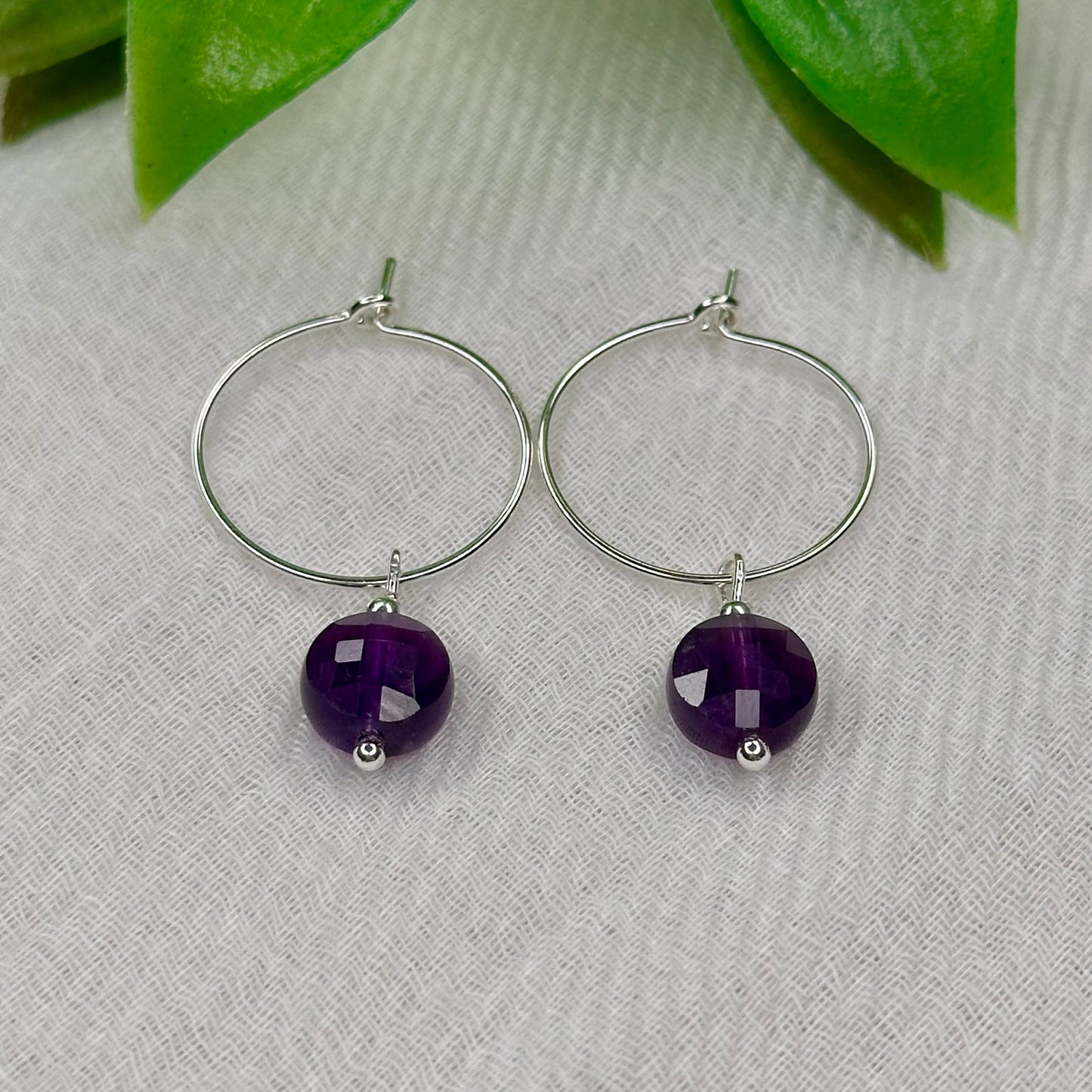 Oorbellen Amethyst