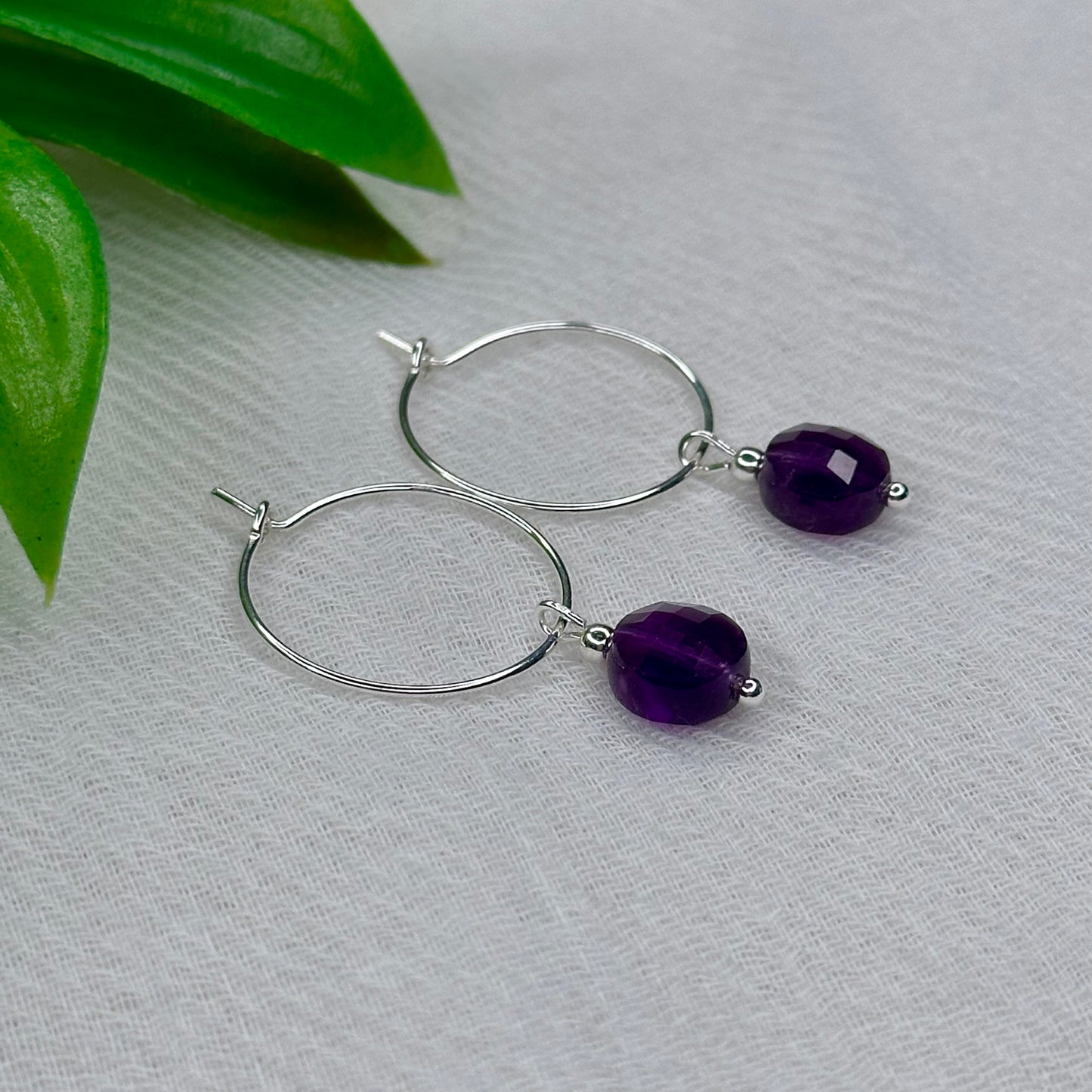 Oorbellen Amethyst