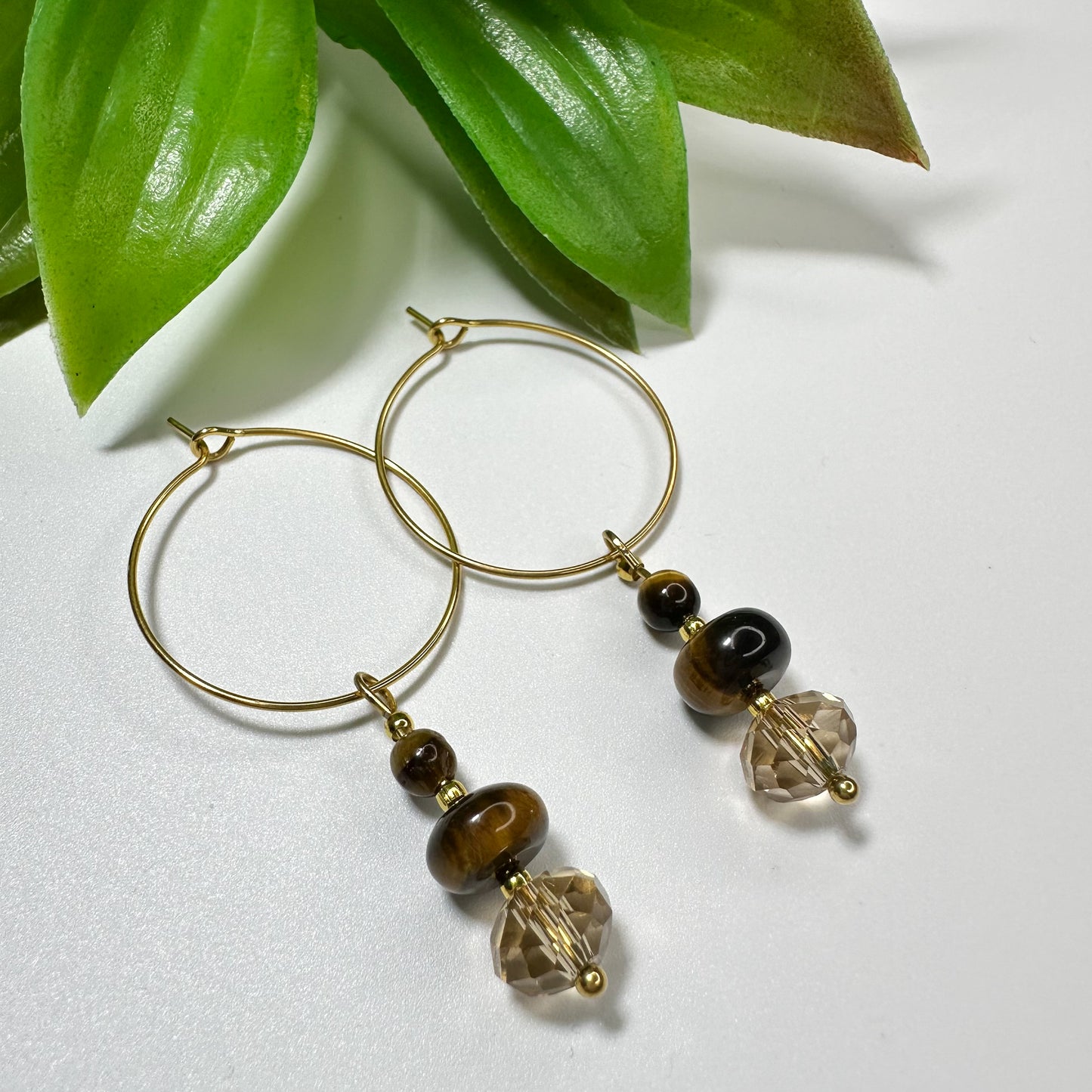 Oorbellen Tiger eye