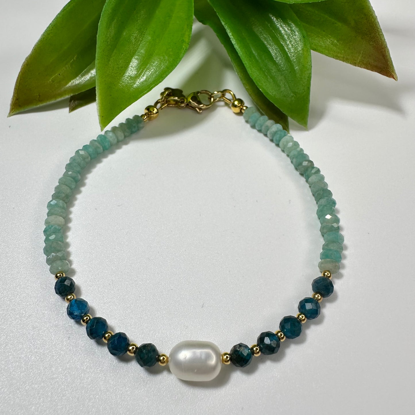 Armband Amazoniet & Apatiet