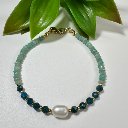 Armband Amazoniet & Apatiet