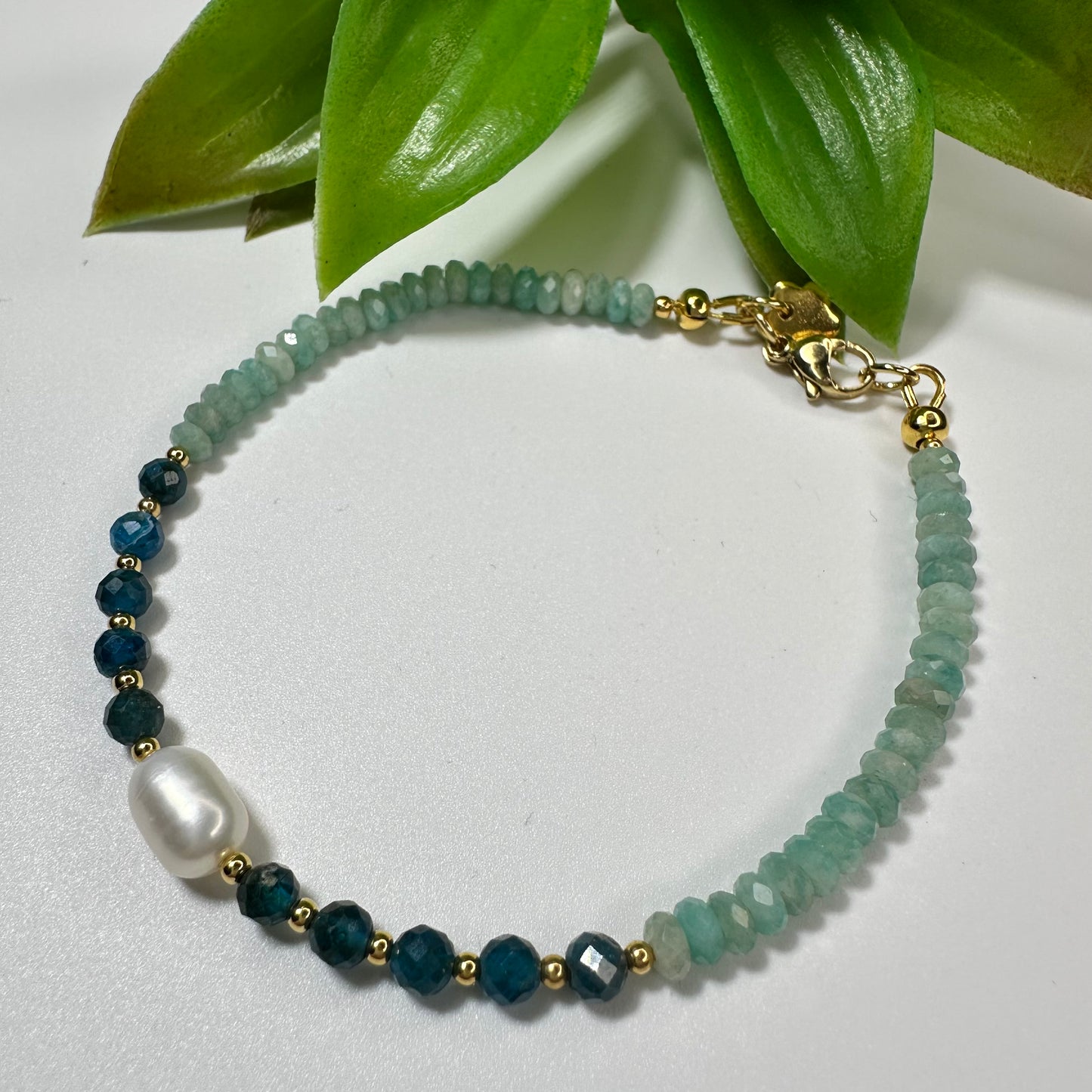 Armband Amazoniet & Apatiet