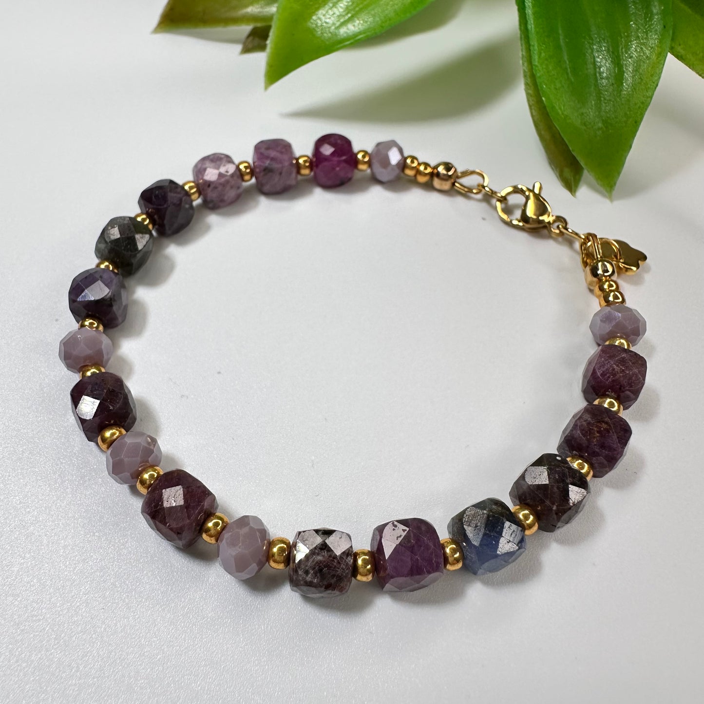Armband Robijn & Saffier