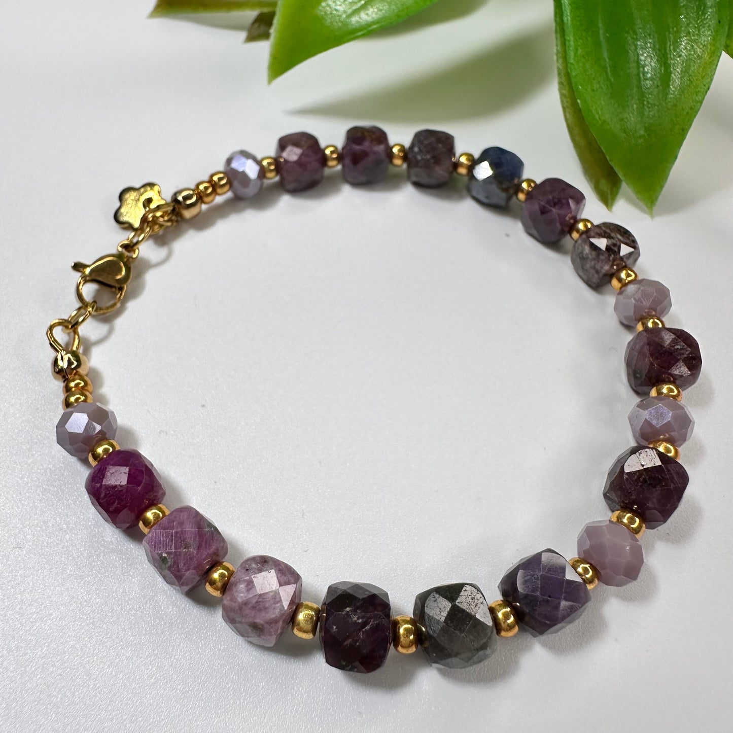 Armband Robijn & Saffier