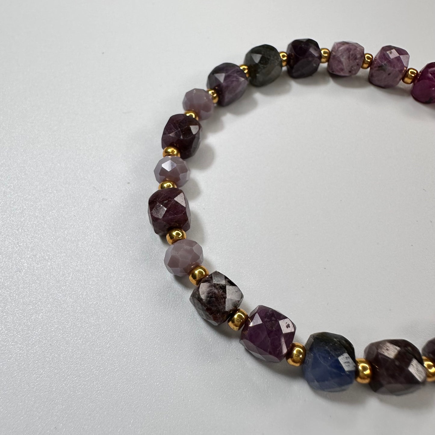Armband Robijn & Saffier