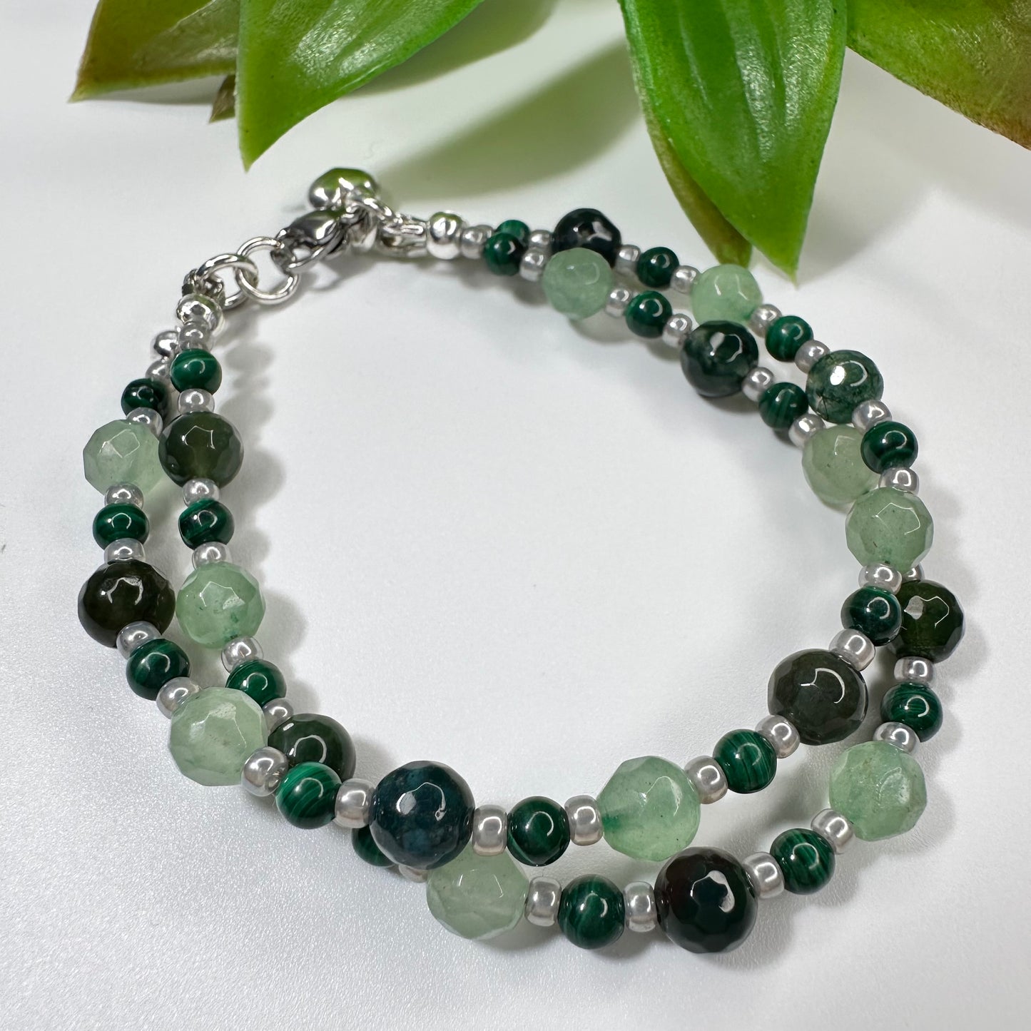 Armband Green Leaf