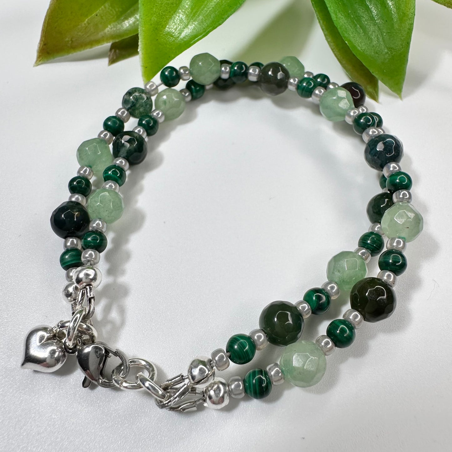 Armband Green Leaf